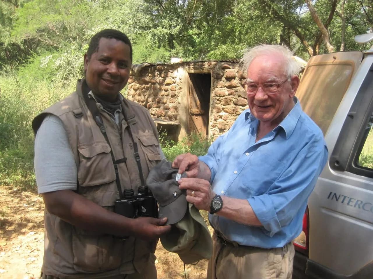 Yaya Barry sharing a moment with a guest during a Gambia birding tour